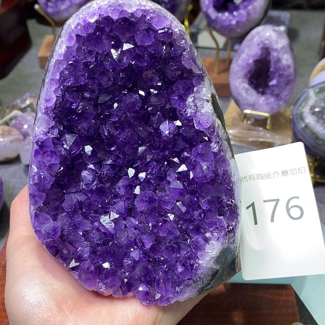 珠宝半成品紫晶未镶嵌