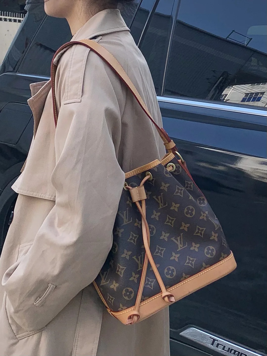 99新 LouisVuitton/路易威登 lv noe bb水桶包老花 /99新/优选