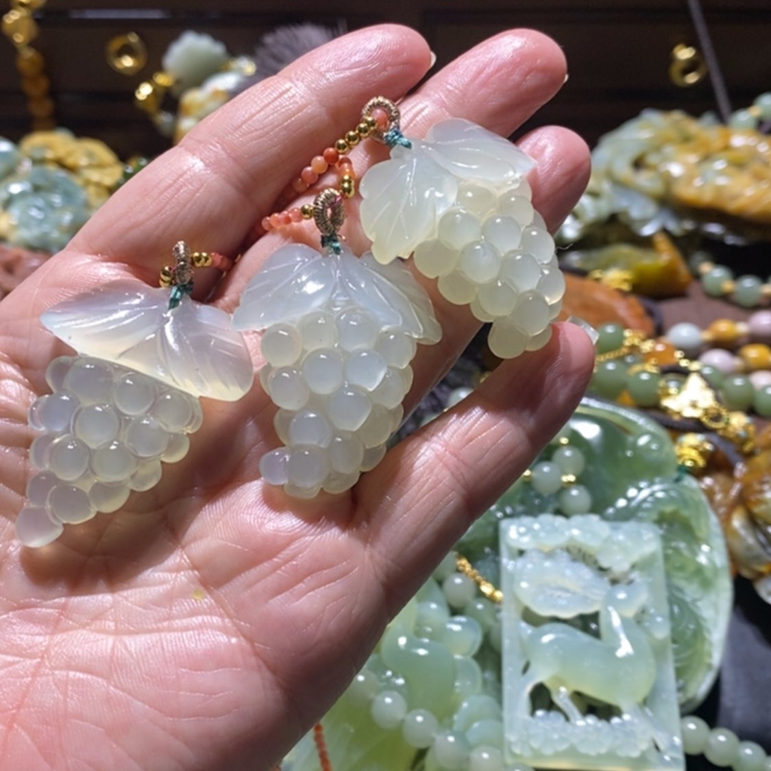 【闪购商品】岫玉毛衣链未镶嵌