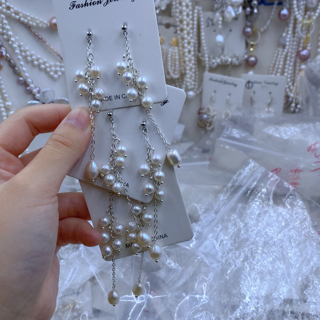 颈饰合金淡水珍珠