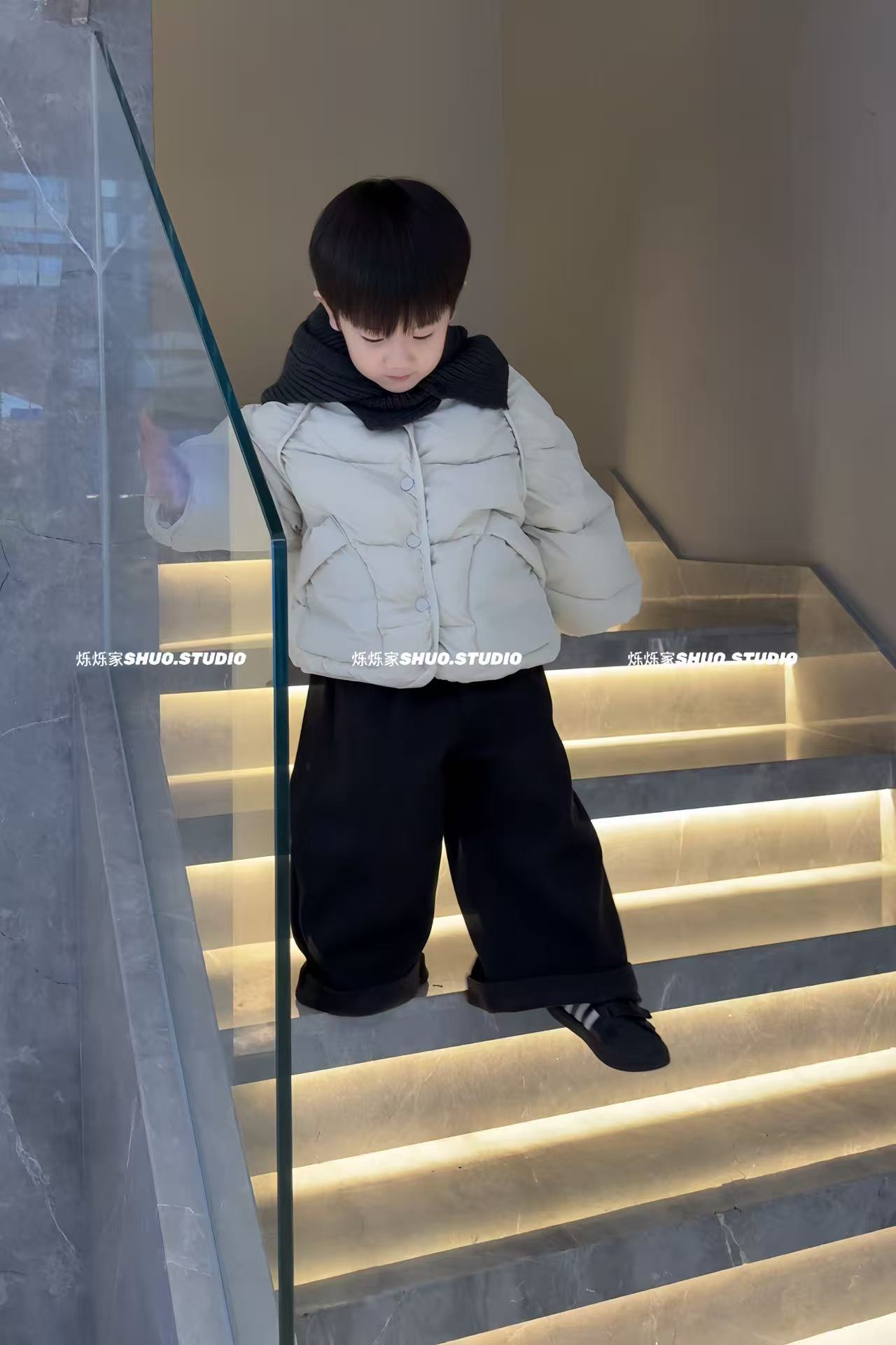 【烁烁家童品】可拆卸帽子羽绒服男宝女宝