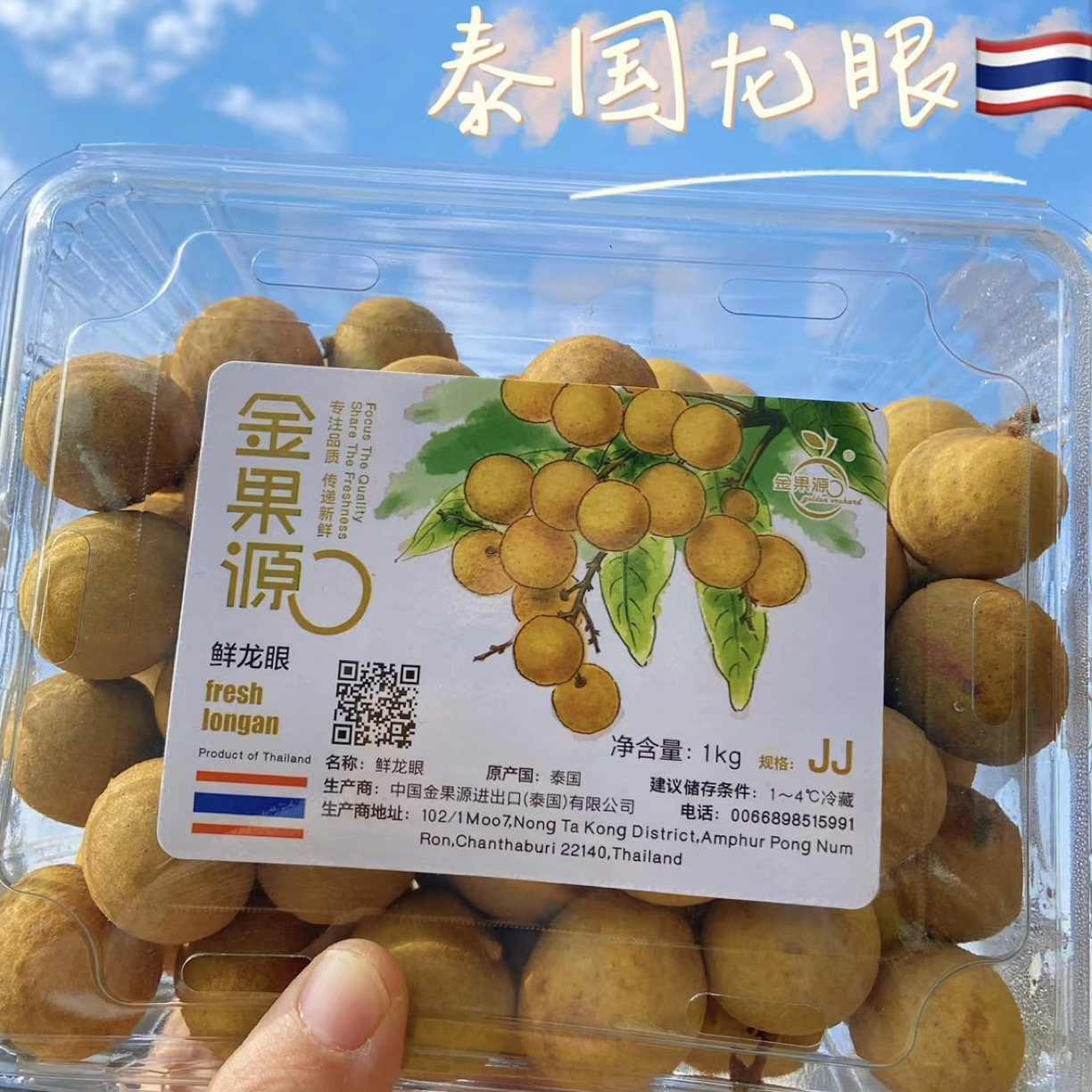 金果源泰国进口新鲜应季龙眼鲜爆汁