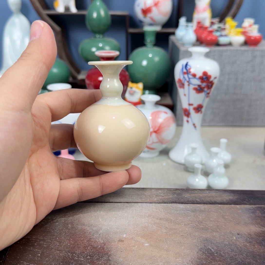 陶瓷手工小花器摆件