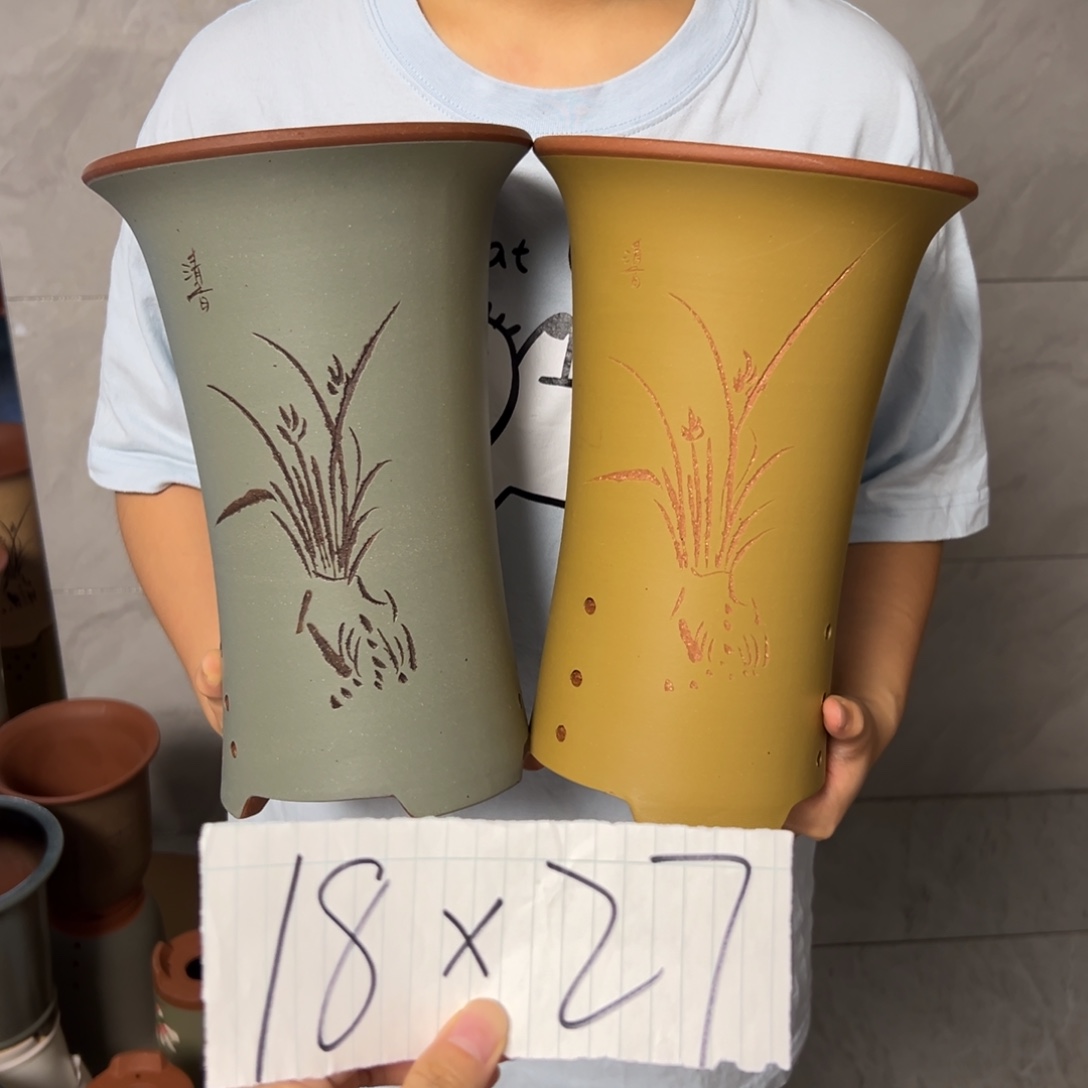 宜兴川阁紫砂花盆
