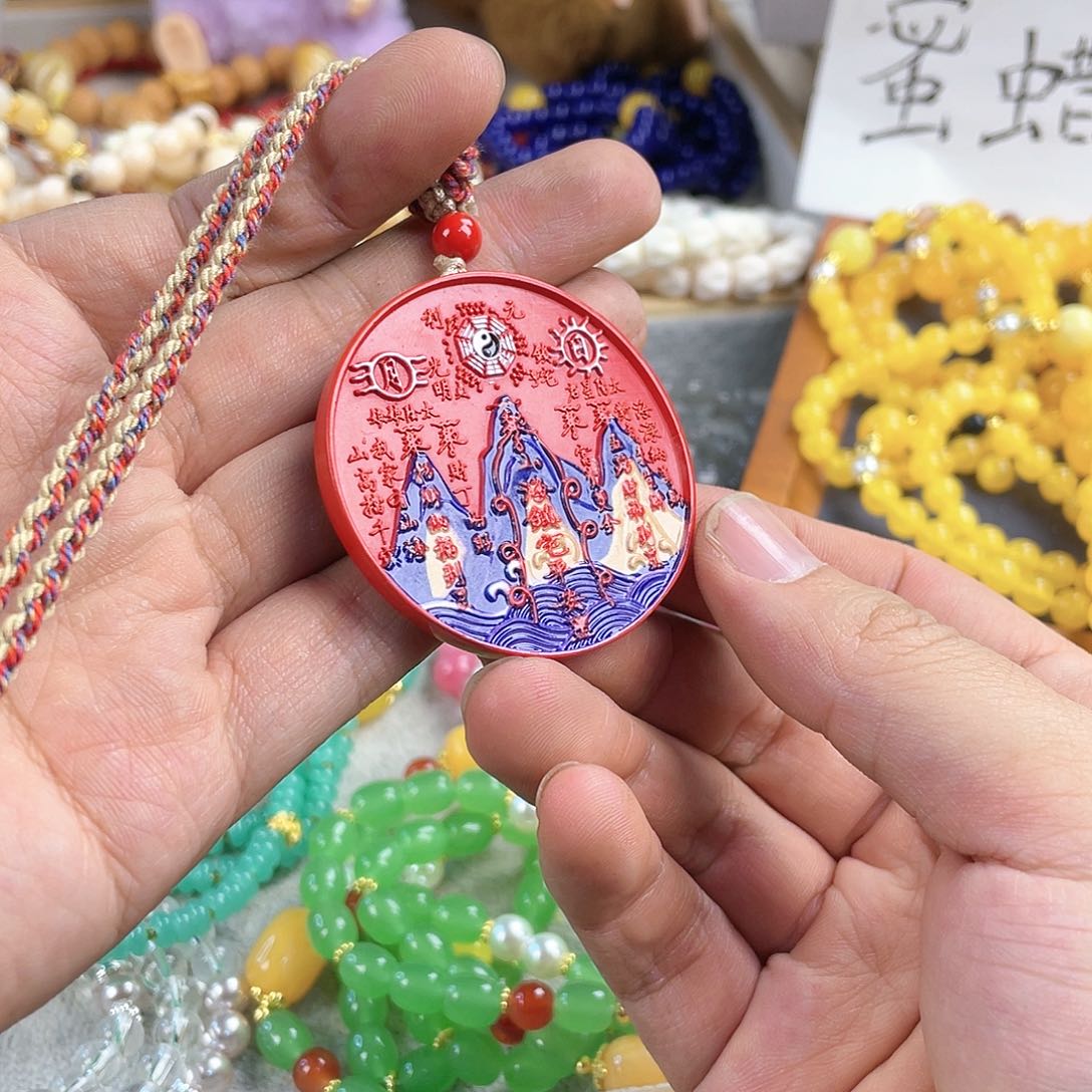 檀香木手串银S925镀金镶嵌