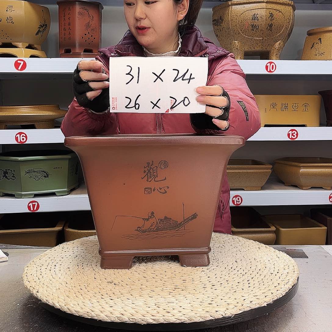 紫砂花盆紫砂花盆