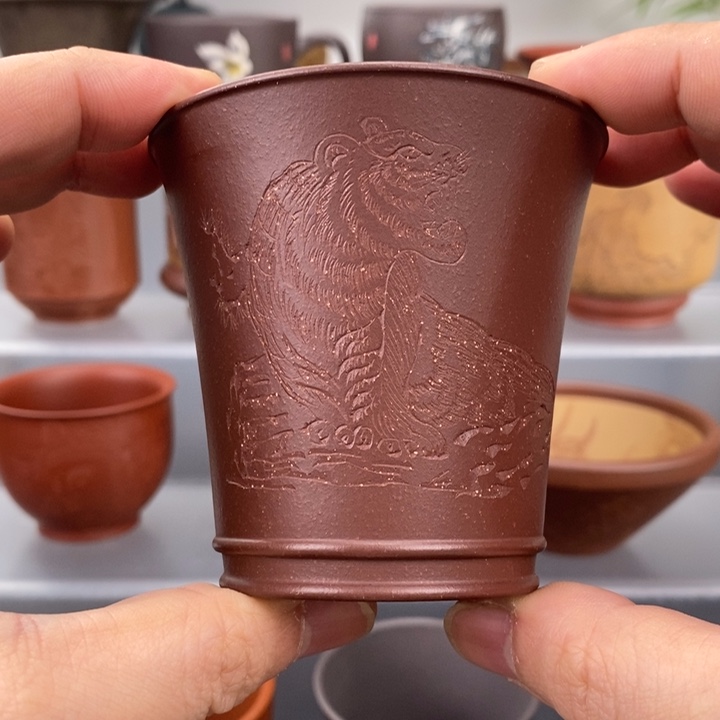 紫砂茶杯宜兴紫砂主人杯