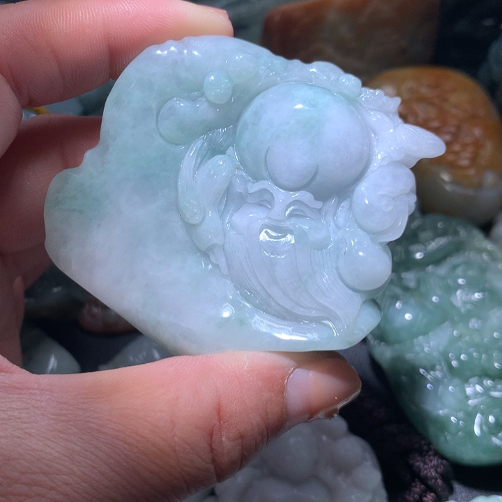 翡翠未镶嵌颈饰保真天然A货翡翠