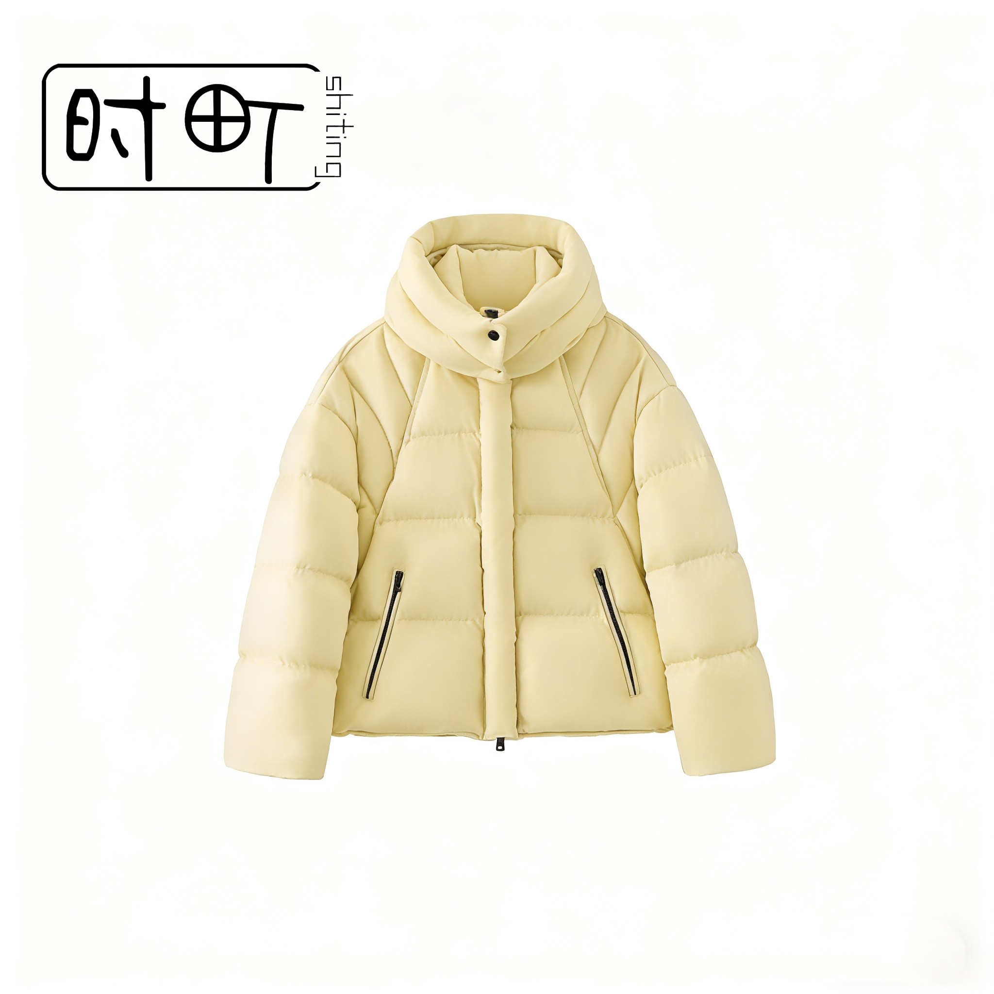 【专属2】时町25新款韩系云朵泡芙连帽保暖百搭短款羽绒服-058