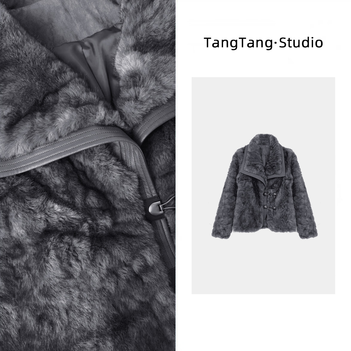 【TangTang·Studio】翻领羊毛外套高级气质女装气质外套-115053