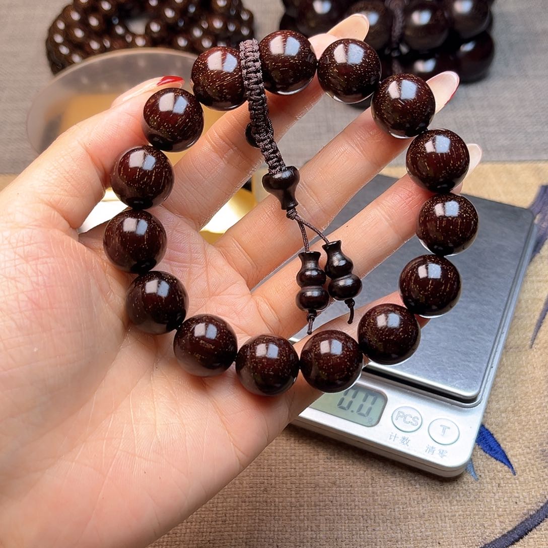 檀香紫檀（小叶紫檀）1.5 15颗满天星