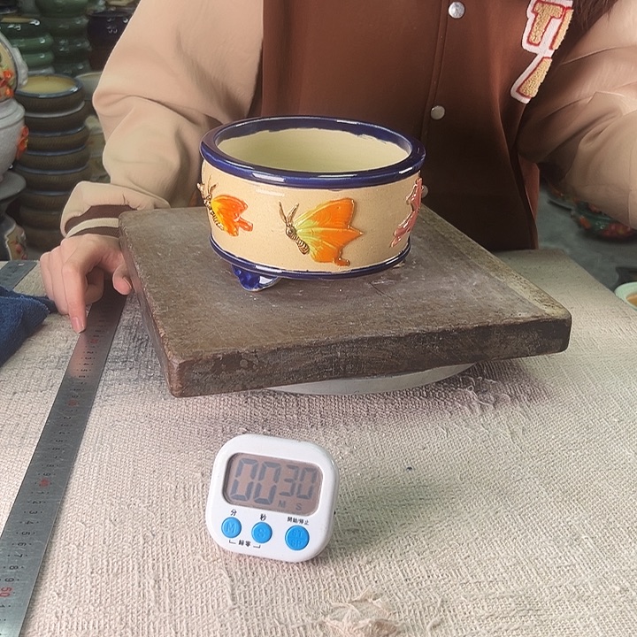 泳坤堂石湾花盆陶瓷
