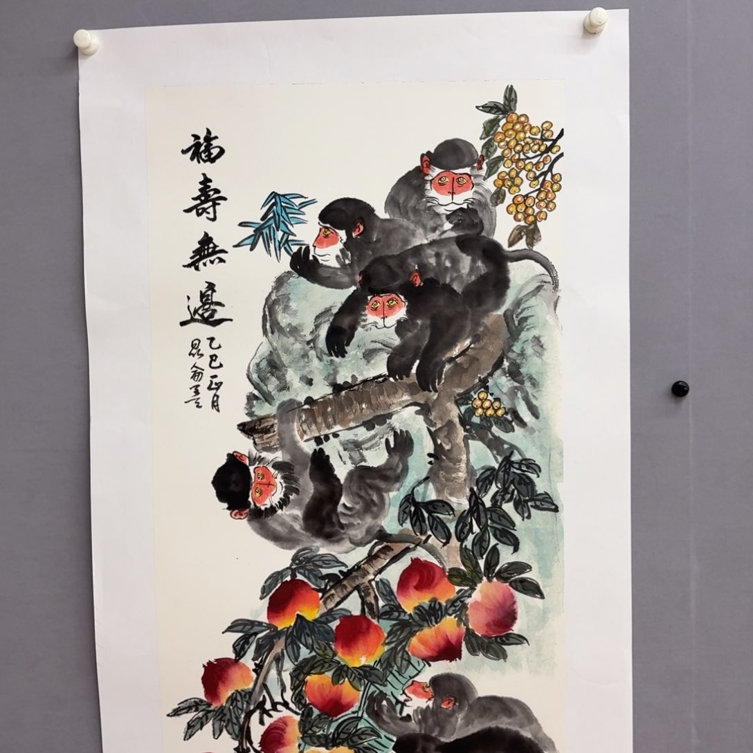 国画艺术家真人手绘