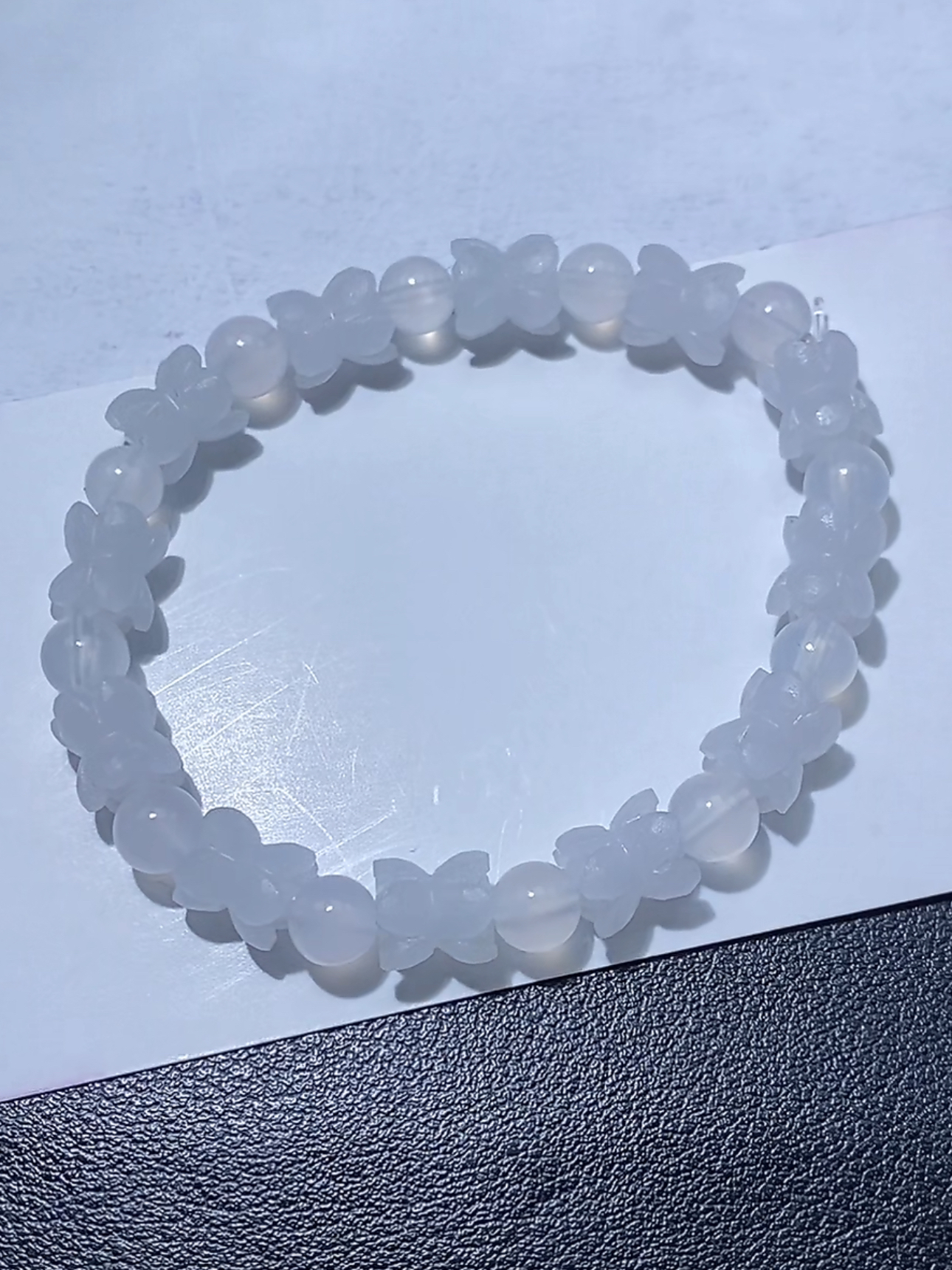 天然翡翠并蒂莲手链