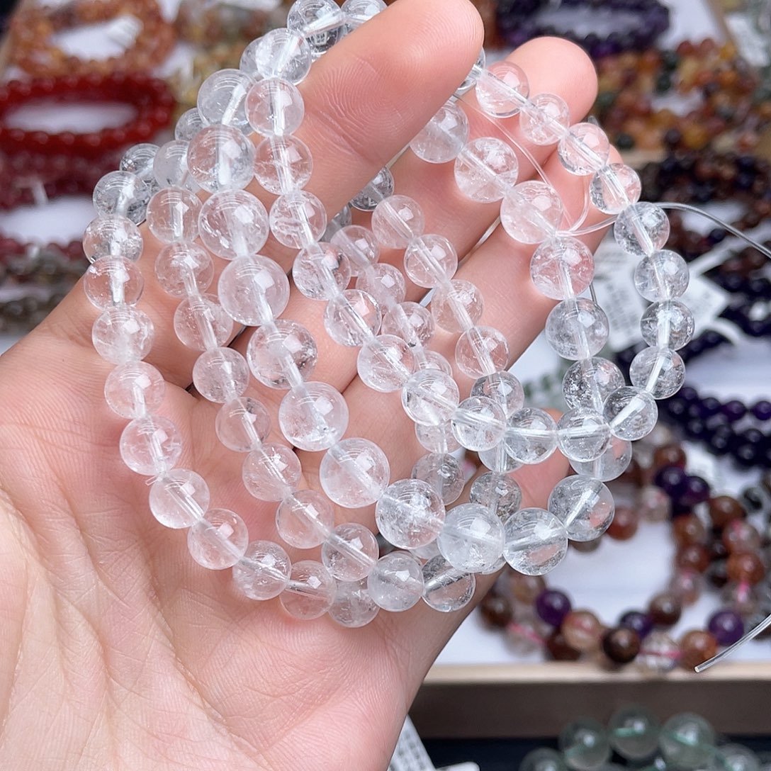 水晶手串未镶嵌天然