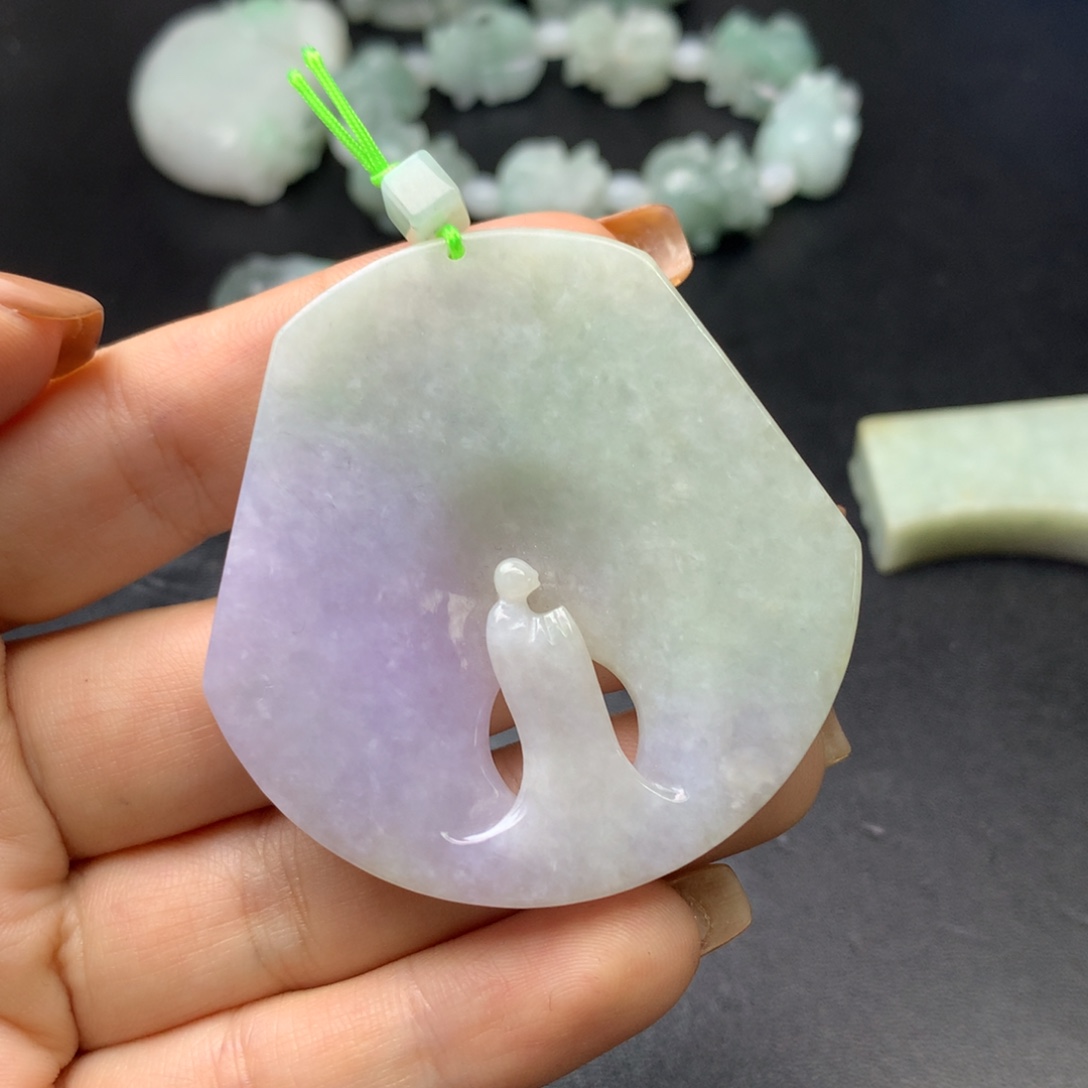 翡翠未镶嵌颈饰翡翠首饰未镶嵌吊坠