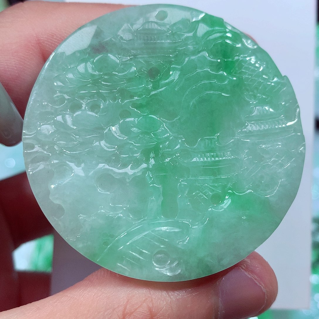 翡翠未镶嵌颈饰缅甸翡翠