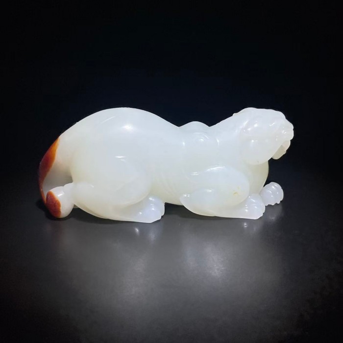 《当代》和田玉瑞兽 山东国营文物商店 25080800476-11470