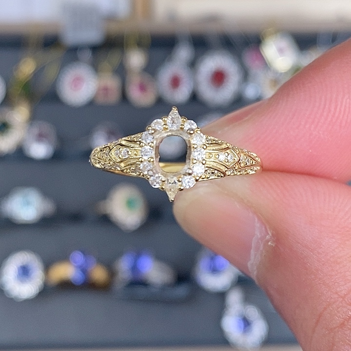 碧玺吊坠(不含链)银S925镶嵌鲨***子
