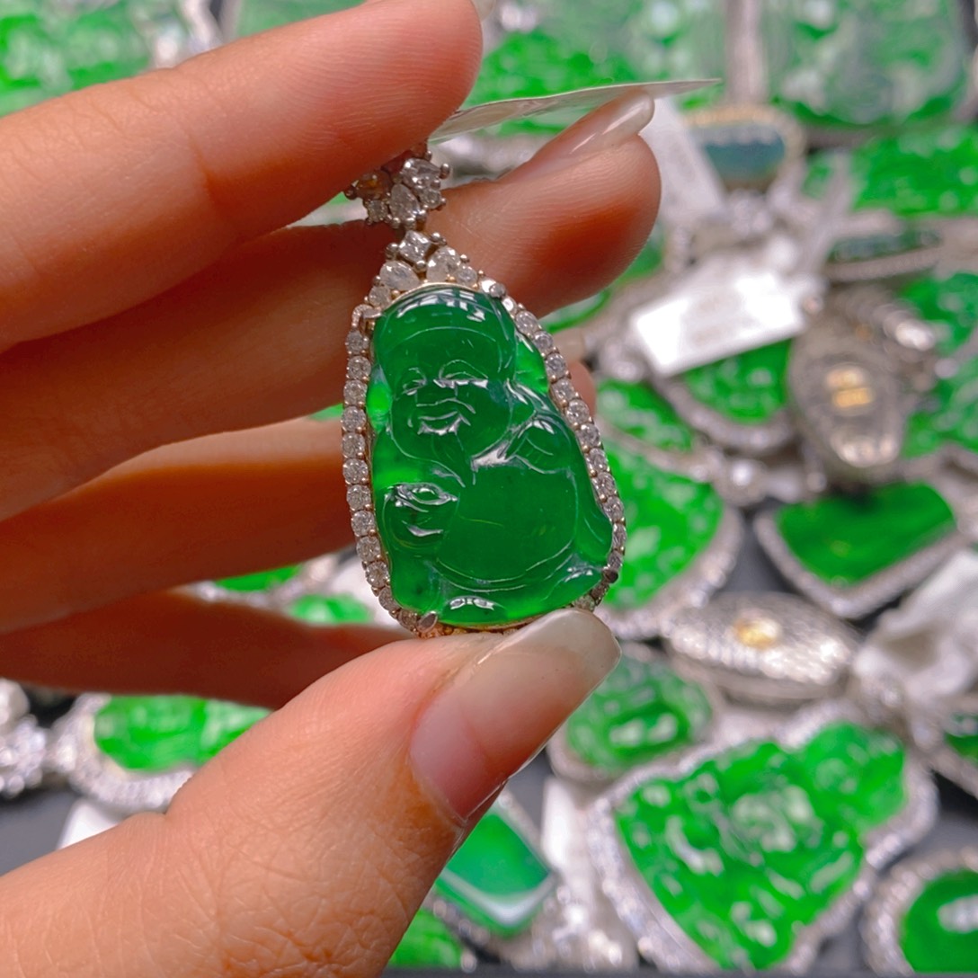 翡翠颈饰银S925镶嵌88888888888888