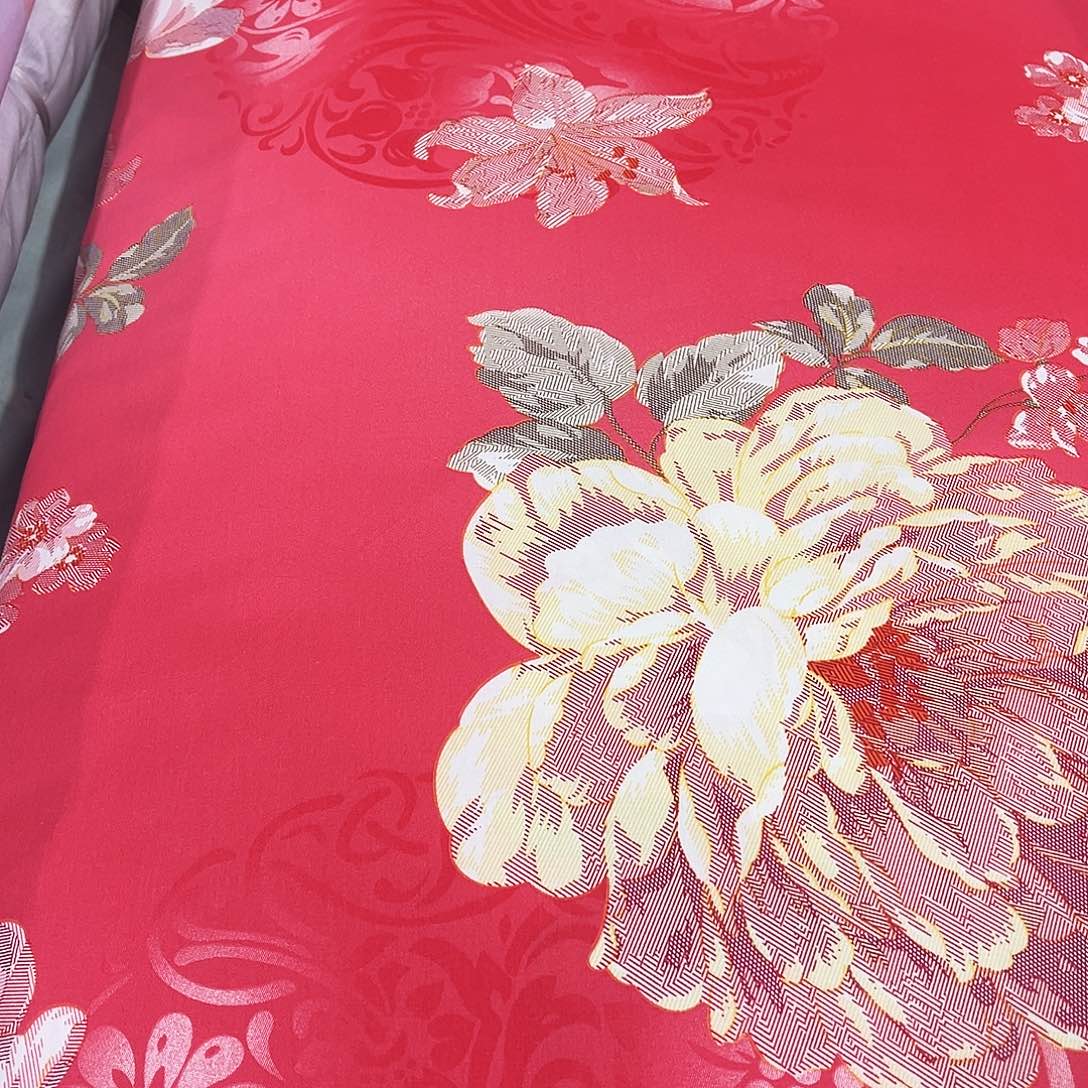 纯棉斜纹布橘色10米不加工