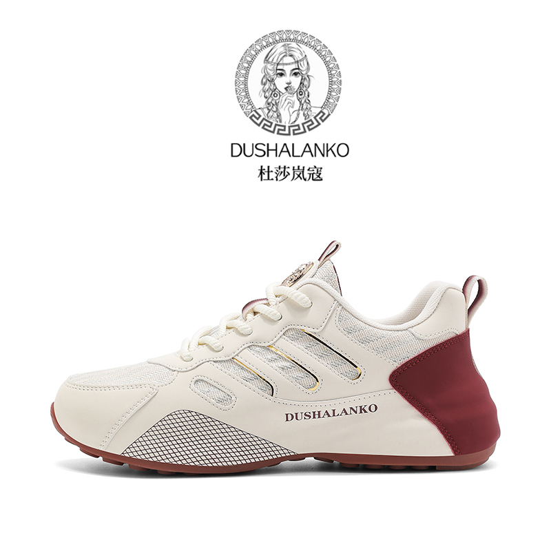 DUSHALANKO/杜莎岚寇夏季新款透气男女百搭韩版手工真皮鞋7707