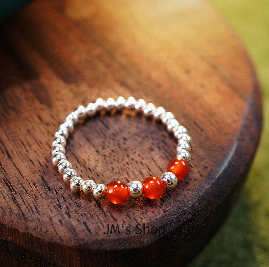 925银戒指 【街末】原创设计手工定制手作时尚百搭复古圆珠简约戒指