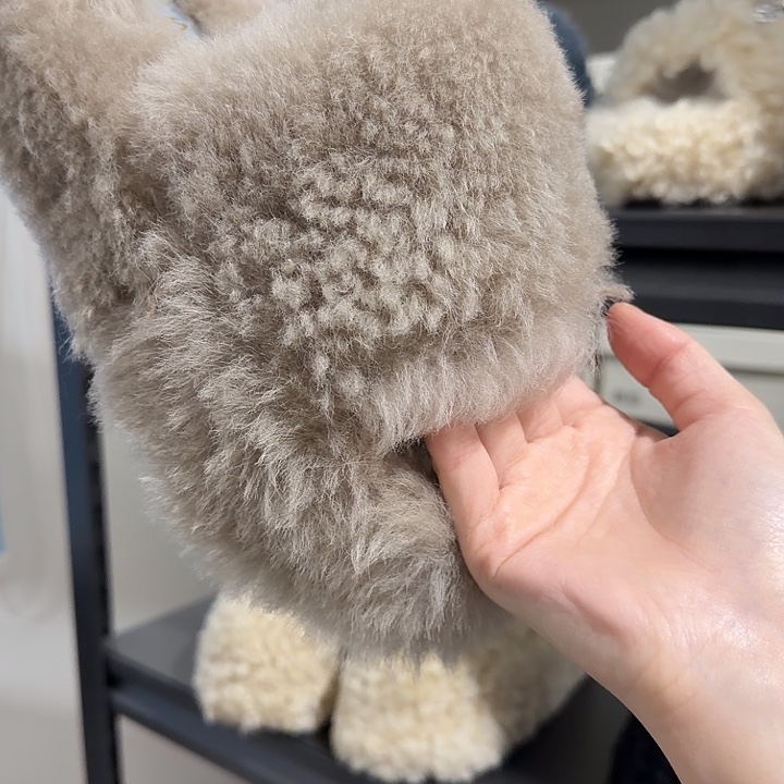 38灰色卡其色卷毛露脚五厘米