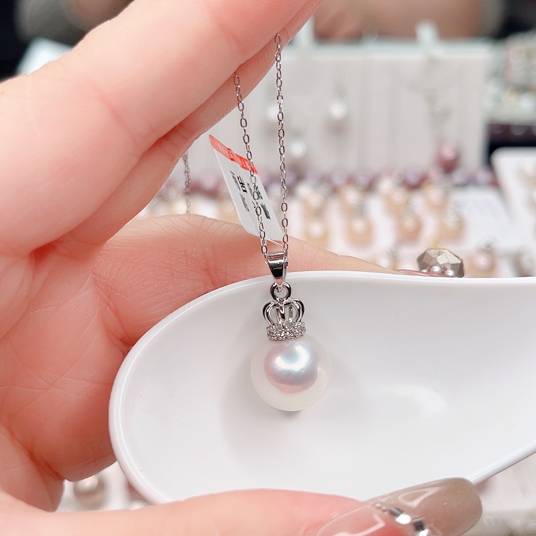 合金淡水珍珠吊坠(赠链)