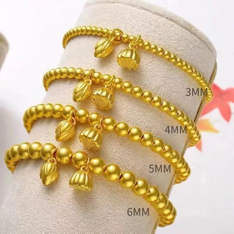 合金手链 精工版古法复古两世欢手链轻奢小众设计精致莲蓬手串