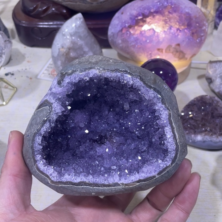 紫晶钱袋子未镶嵌