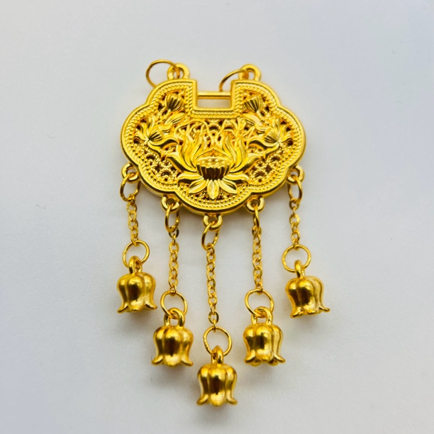 足金饰品/璎珞流苏锁/2.50/1B5G1824/K