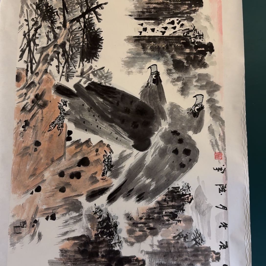 国画陆老师作品画作