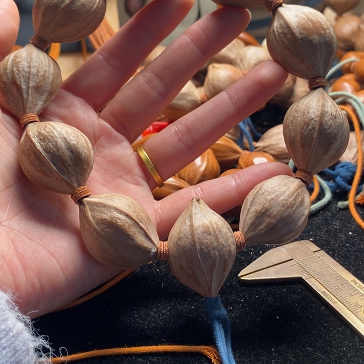 橄榄核手串/手链2.3四花原皮