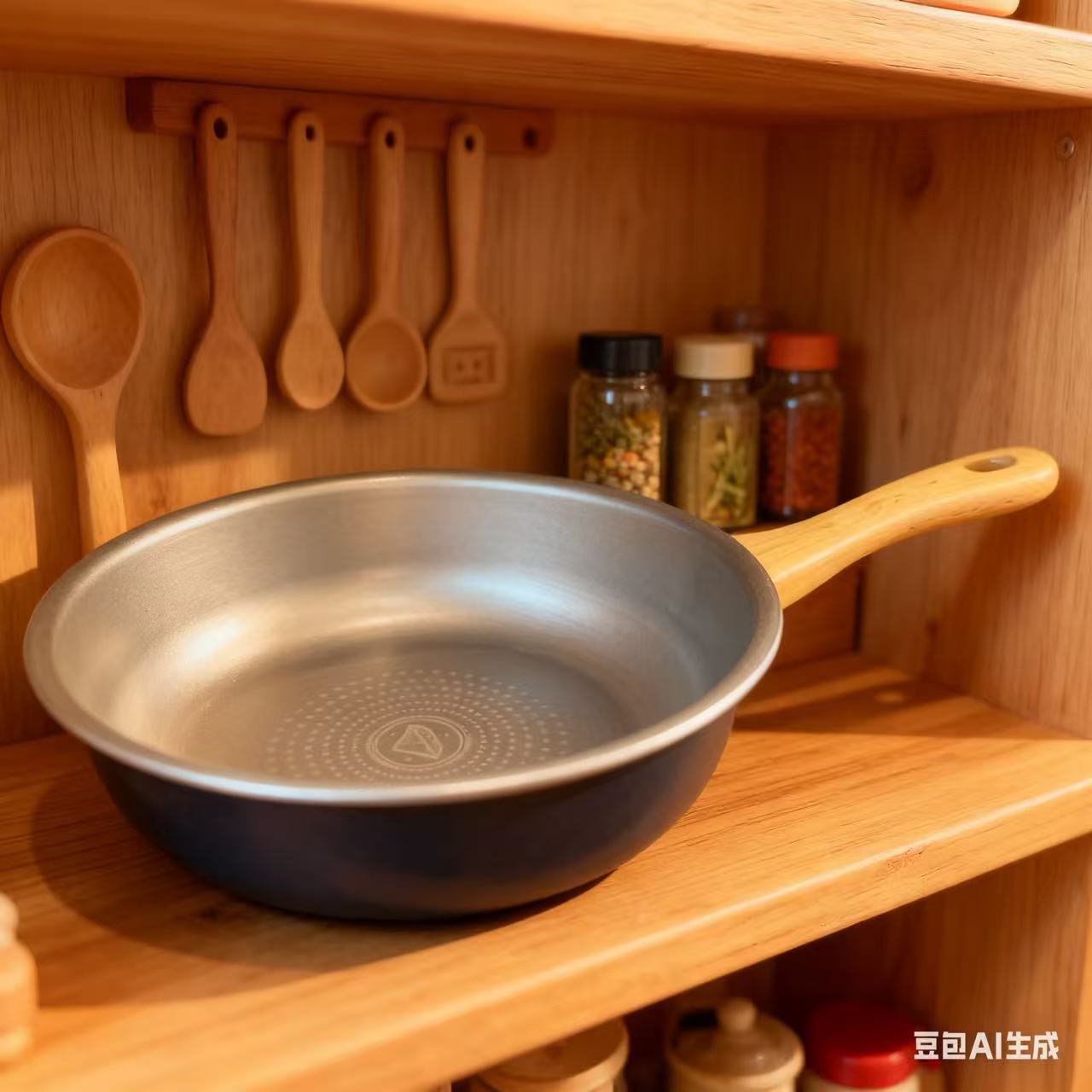 正品CAZIRO卡滋罗26CM深蓝钛炒锅日本大金超级不沾不挑任何灶具