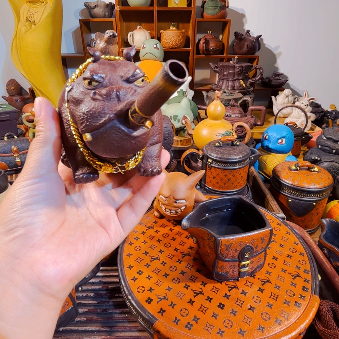 风***散紫砂茶叶盒纯手工制作过程就是