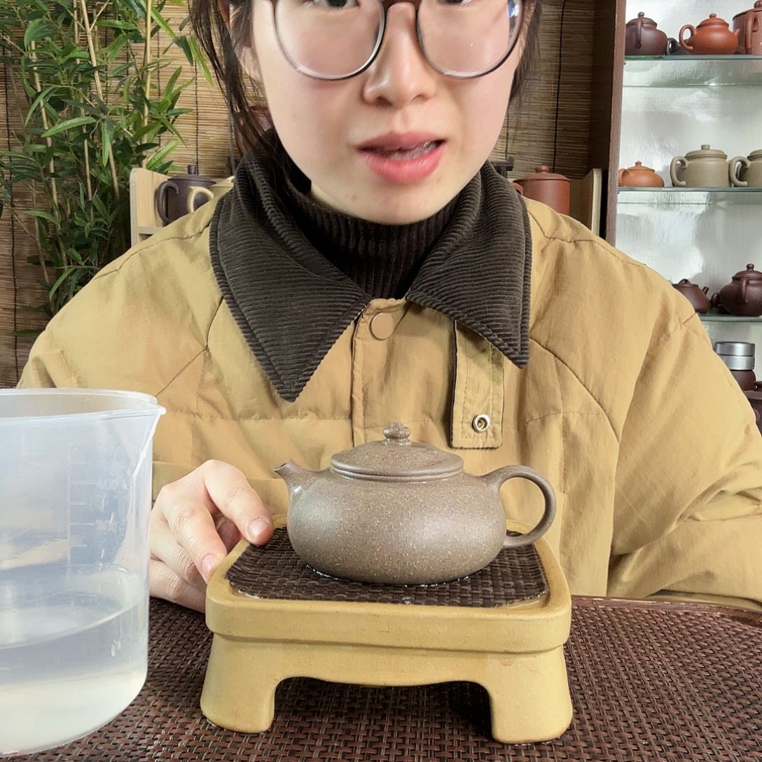 紫砂茶杯青段寒江壶150CC