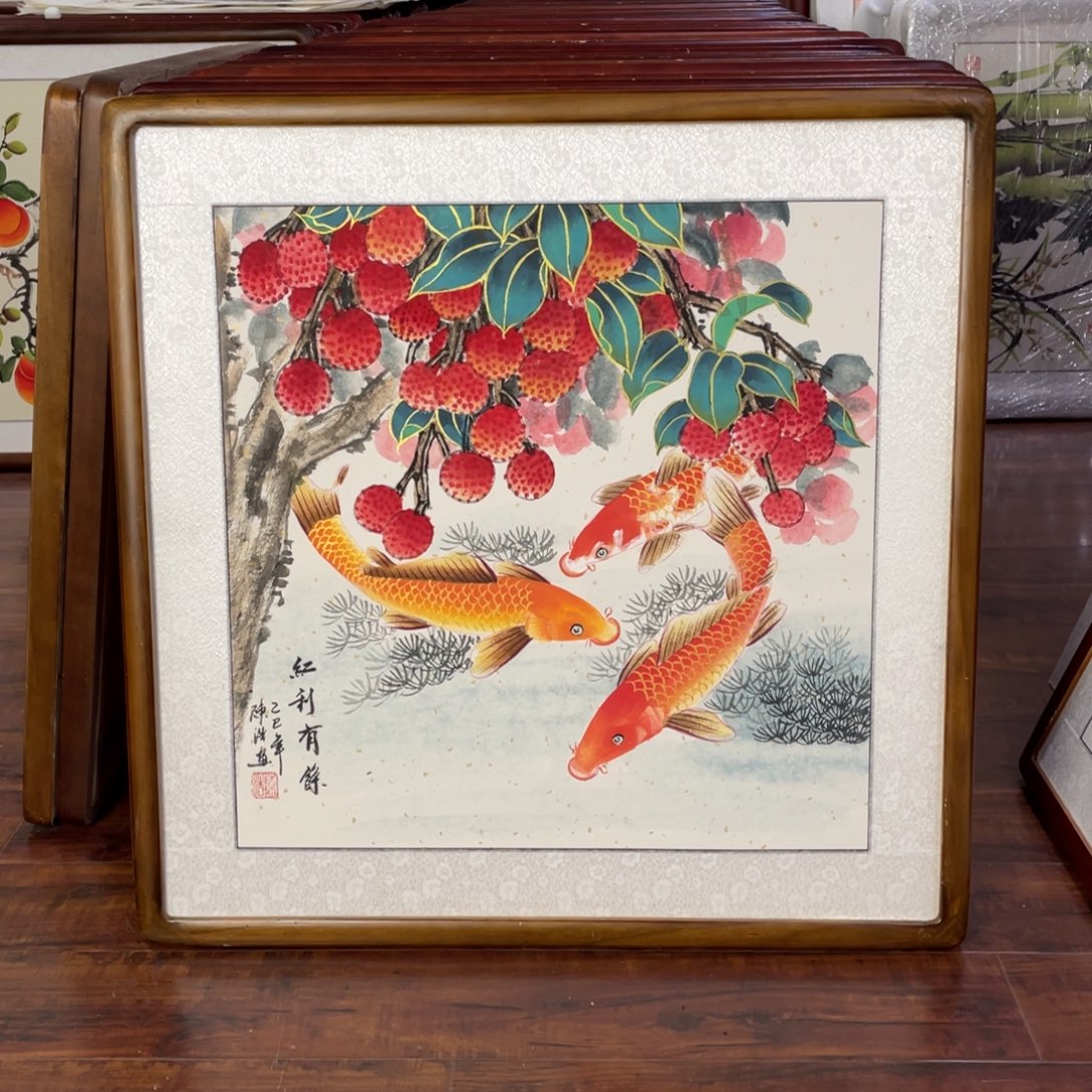 国画带框尺寸63*63厘米