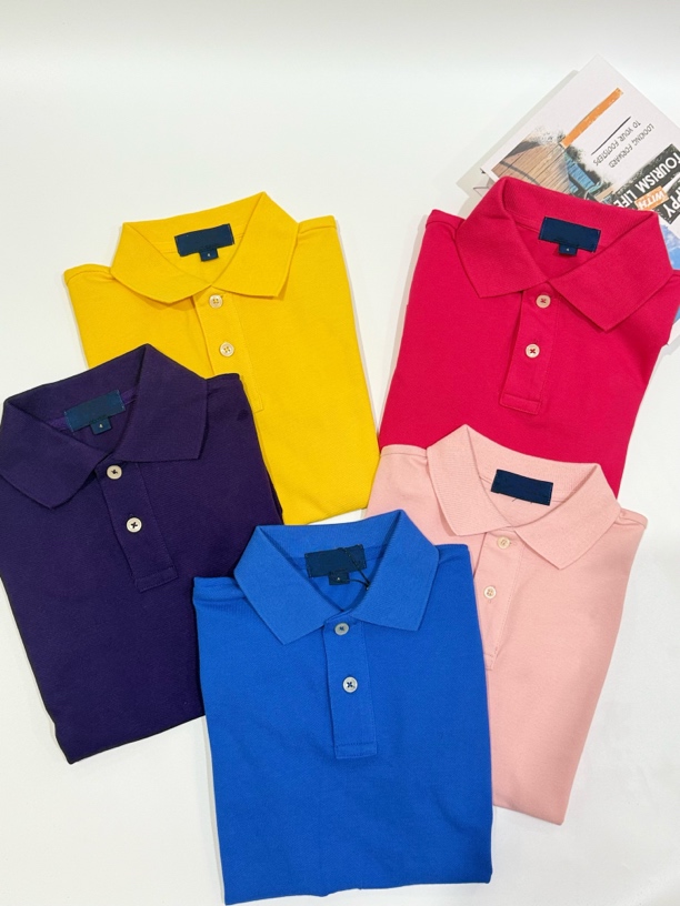 儿童夏季彩色翻领短袖 90-160码