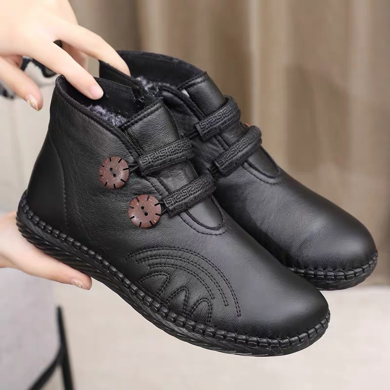 【加棉雪地鞋】女生秋新款高帮加绒休闲板鞋雪地鞋M05