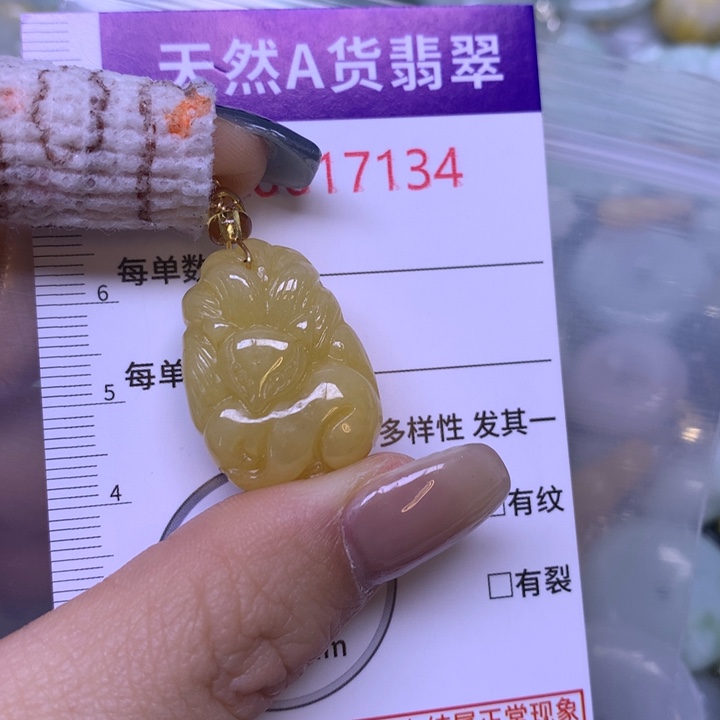 翡翠未镶嵌吊坠(不含链)