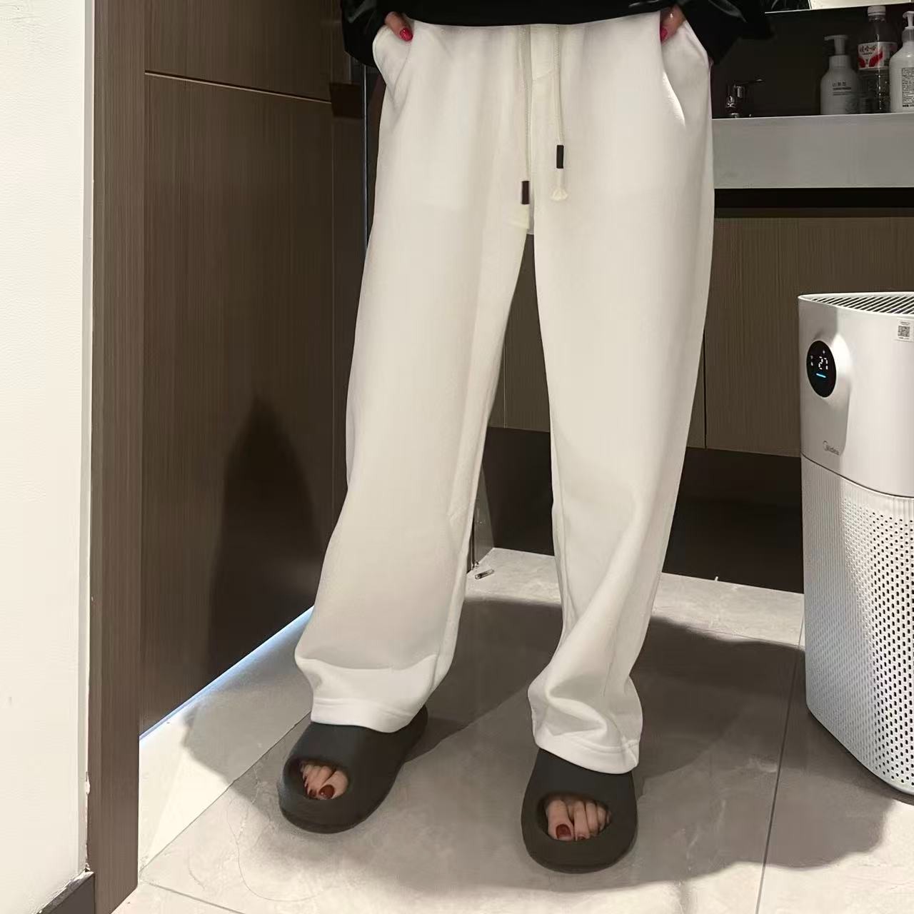 LJ【李老板】长裤休闲百搭男女同款W259003