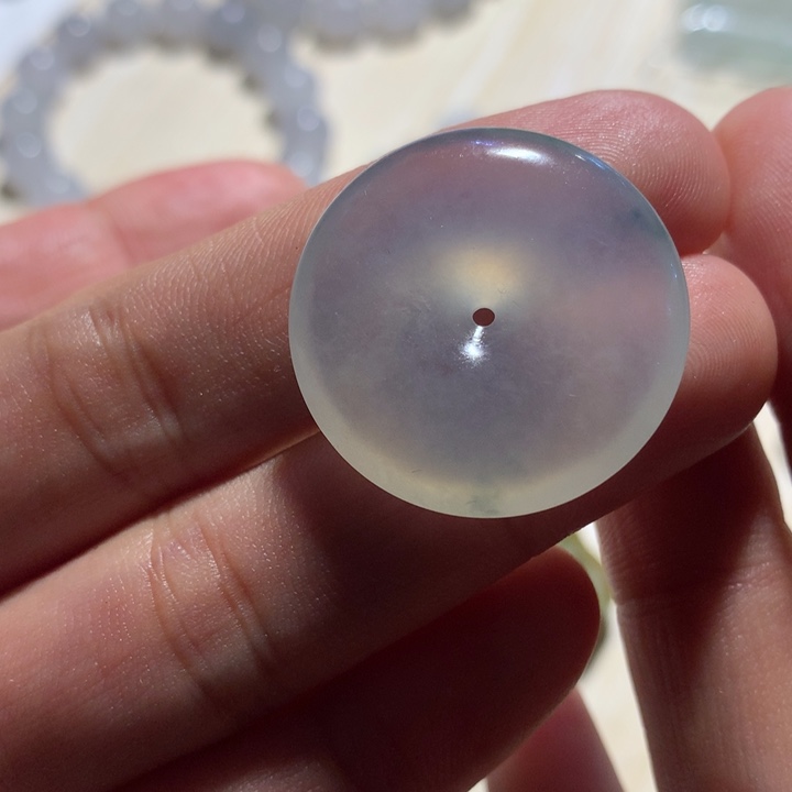 定制翡翠未镶嵌天然翡翠平安扣