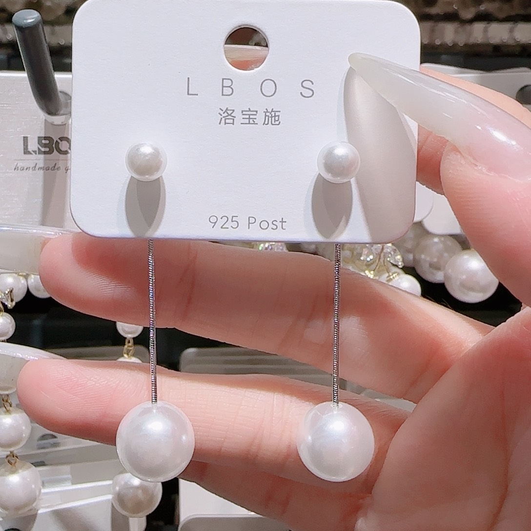 锆石铜合金925银耳环