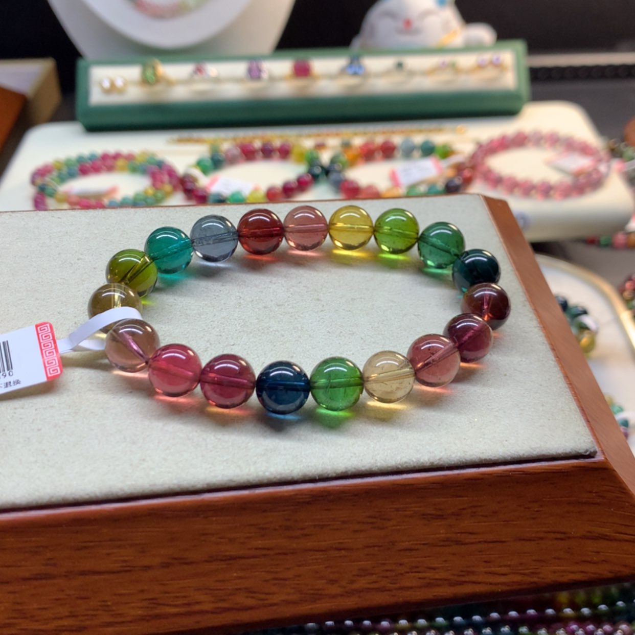 【闪购商品】碧玺手串未镶嵌浓郁彩虹10mm