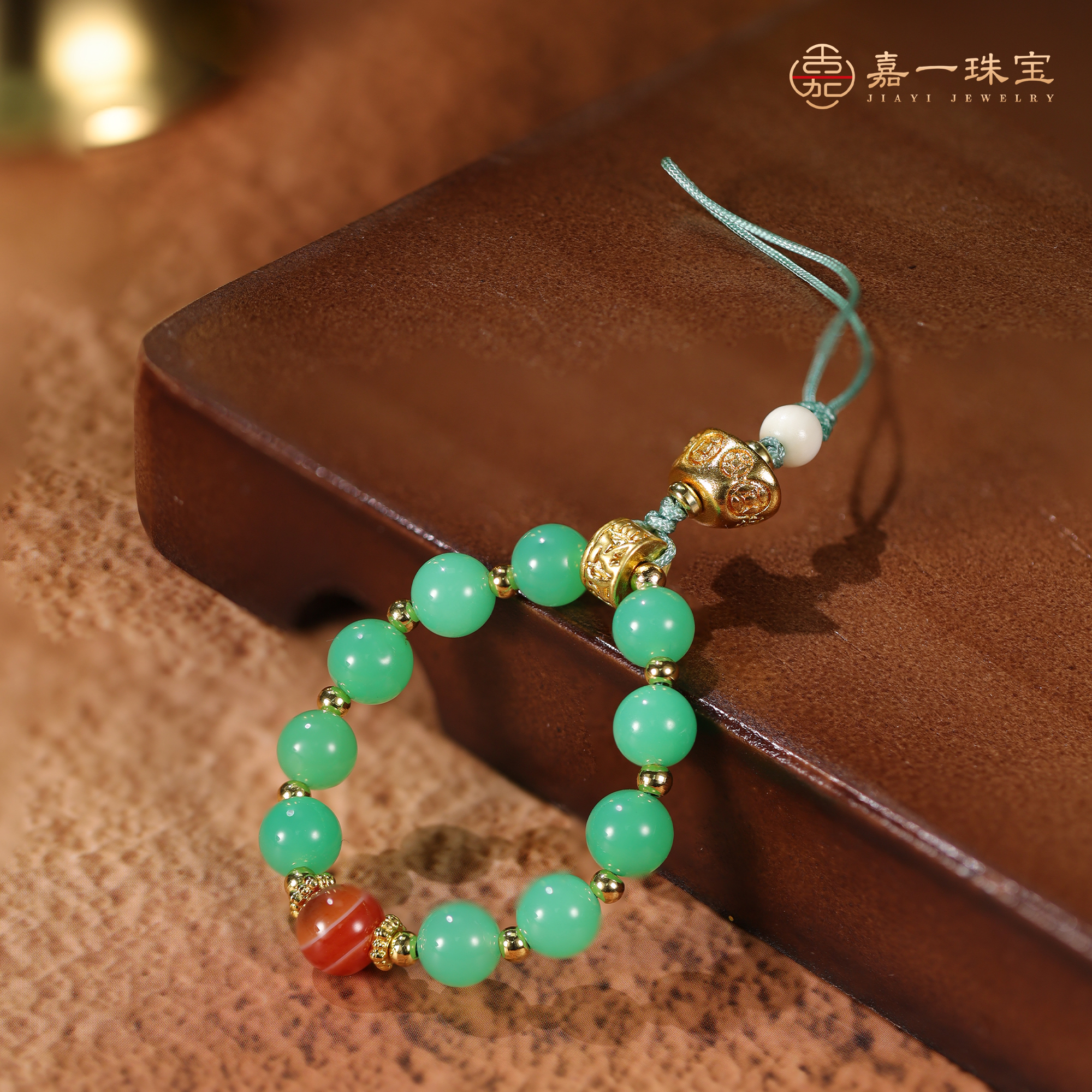 【嘉一珠宝】澳玉手机挂手机链挂件包挂车挂精美饰品珠串男女款百搭