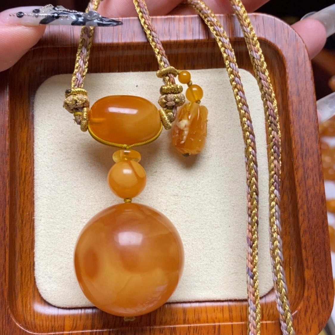 【闪购商品】蜜蜡颈饰未镶嵌项链