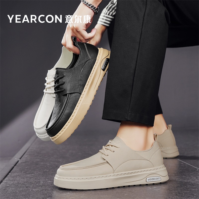 YEARCON/意尔康夏季新款软底轻便2025潮流男士百搭舒适透气板鞋