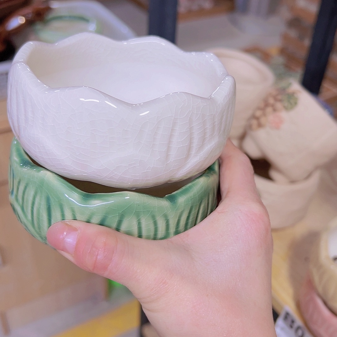 红陶陶瓷花盆当场满12包邮