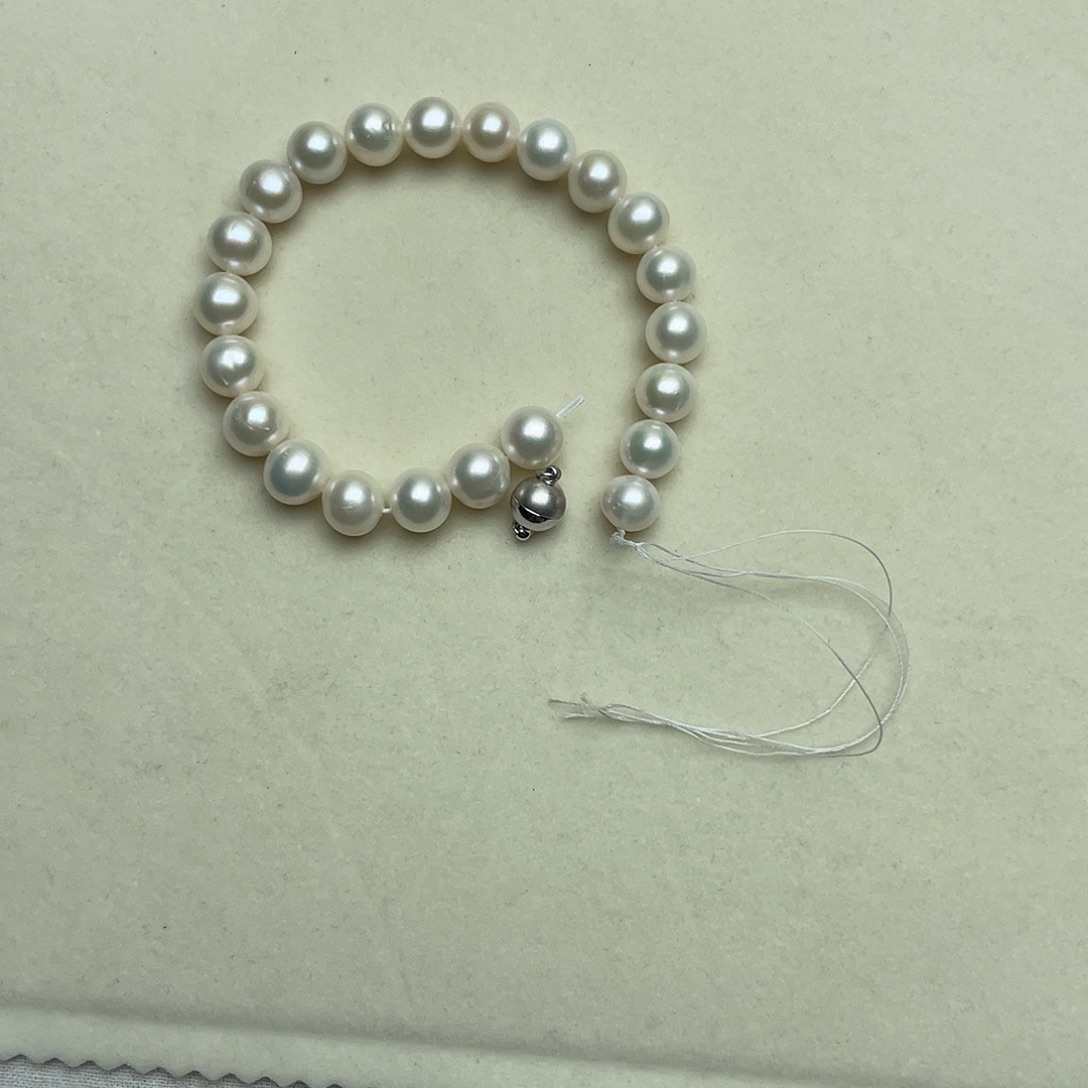 玥***妈手链淡水珍珠合金